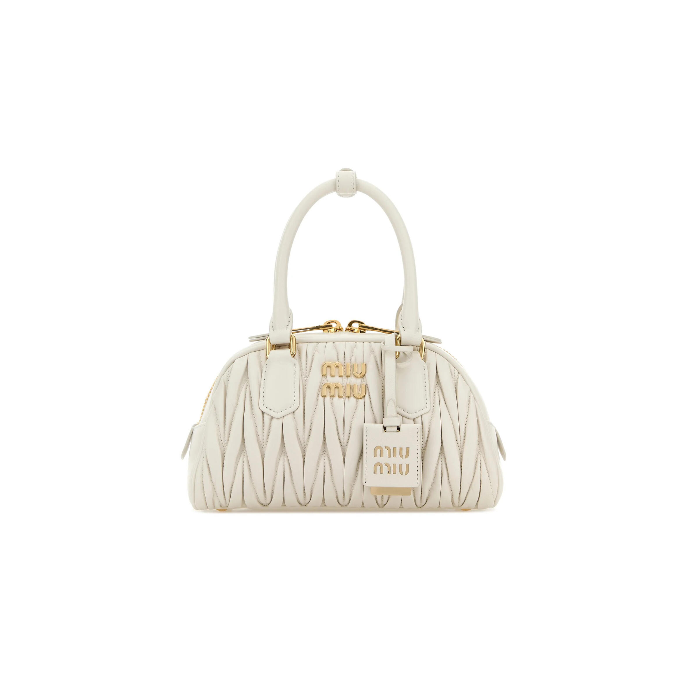 MIU MIU ARCADIE MATELASSÉ NAPPA LEATHER BAG 5BB191 (22*13*10.5cm)